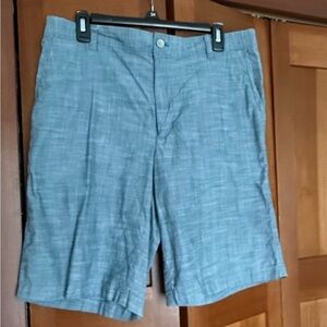 BUNDLE OF 2 Van Heusen Blue and Black Flat Front Shorts